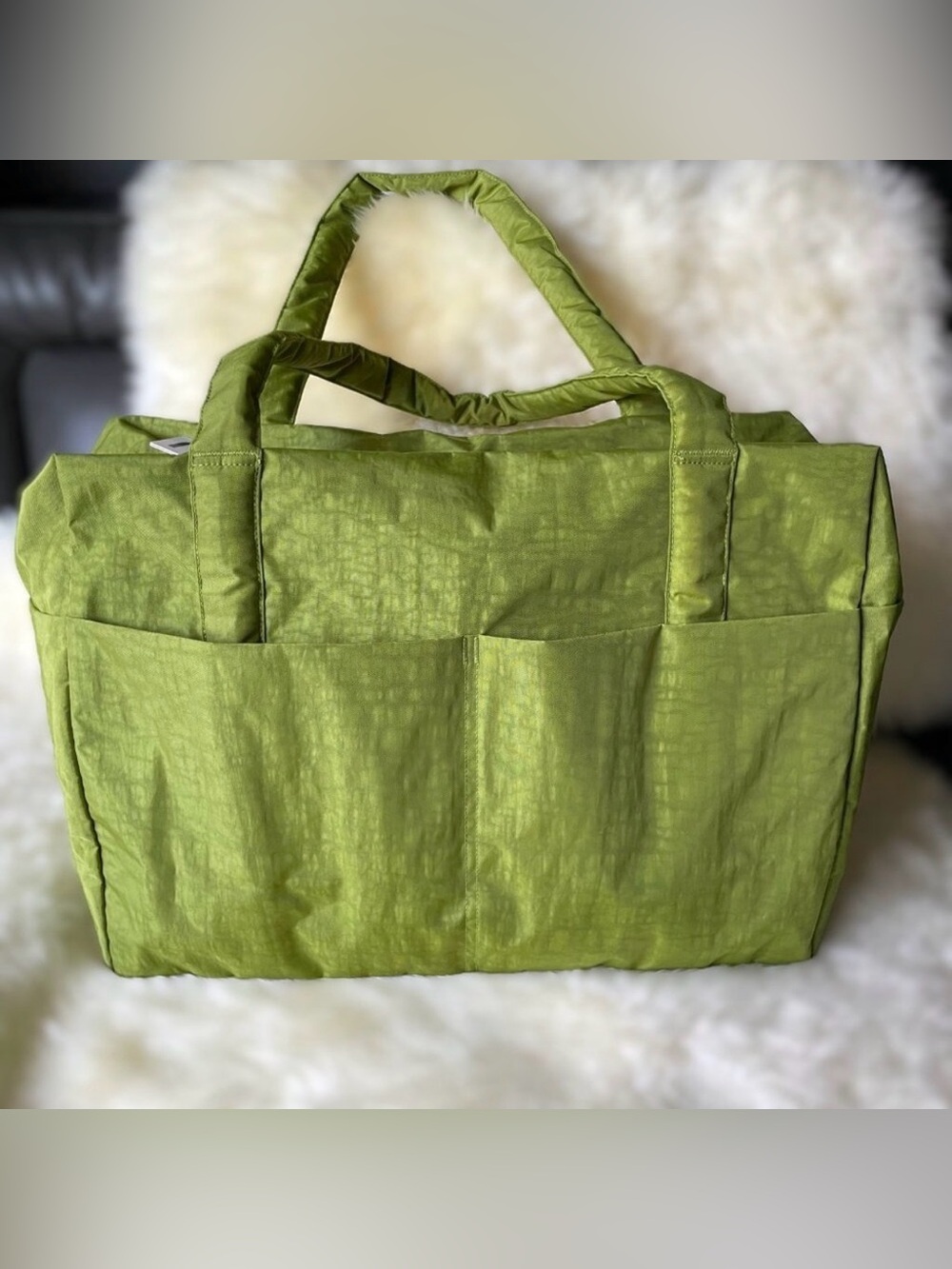 Baggu Cloud Carry On Regular Carryon - Green Juice NEW - CCO - Picture 2 of 5